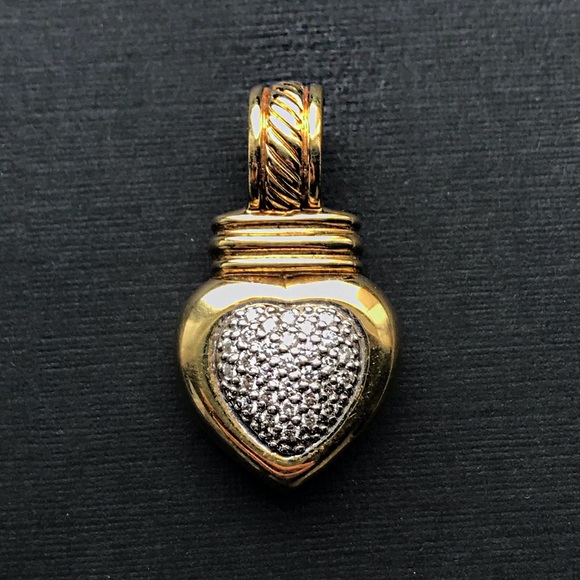 Jewelry - 18 Karat Yellow Gold Pavé Diamond David Yurman